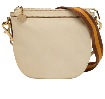 Web Strap Crossbody, &pound;375, Handbags, White, Leather, Front view